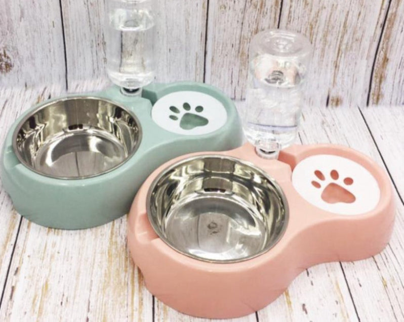 Cat-eating basin and dog-basin dual-purpose pet fixing bowl