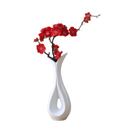 Simple Water Vase Decoration Living Room Dining Table Home Decoration Creative Ceramic Fresh Flower Arrangement Dried Flower Ins