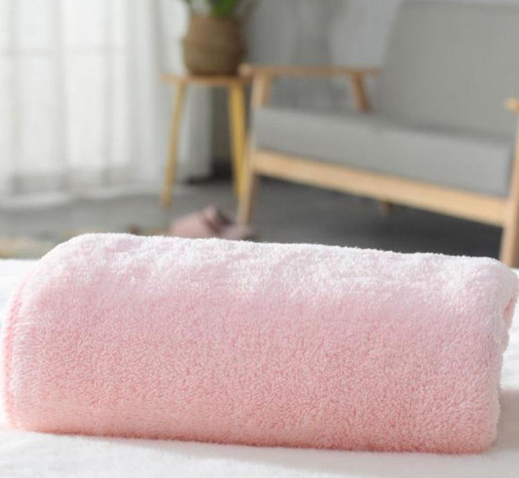 Bath towel household cotton absorbent quick-drying lint-free towel two-piece wrap