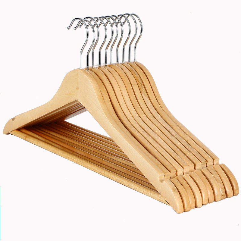 Anti skid solid wood clothes rack without mark