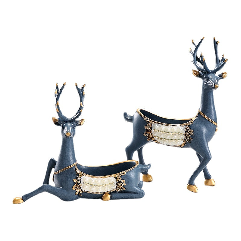 Key Storage Decoration Deer Hallway Entrance Put Keys&