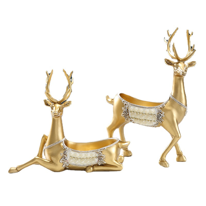 Key Storage Decoration Deer Hallway Entrance Put Keys&