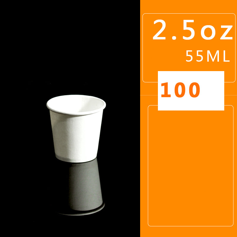 4oz / 8oz / 12oz / 16oz / 20oz economic disposable thickened pure white paper cup commercial milk tea cup