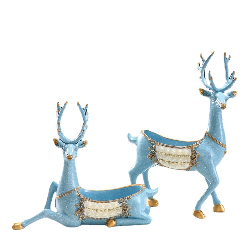 Key Storage Decoration Deer Hallway Entrance Put Keys&