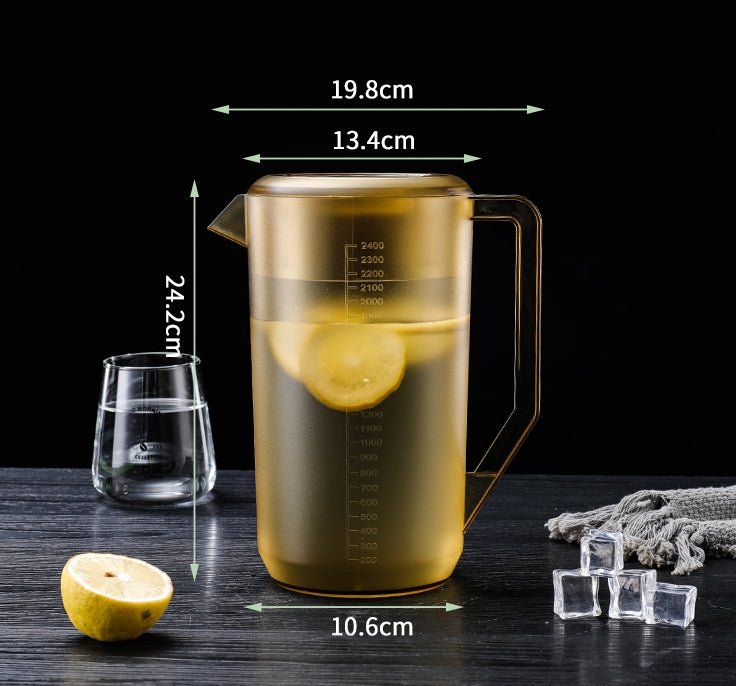 Acrylic PC plastic frosting scale large capacity thickened drop resistant high temperature resistant cold water kettle