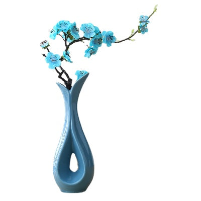 Simple Water Vase Decoration Living Room Dining Table Home Decoration Creative Ceramic Fresh Flower Arrangement Dried Flower Ins