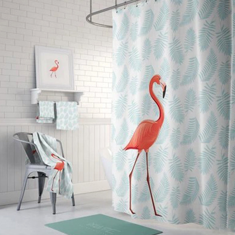 Bathroom curtain cartoon waterproof curtain shower curtain suit