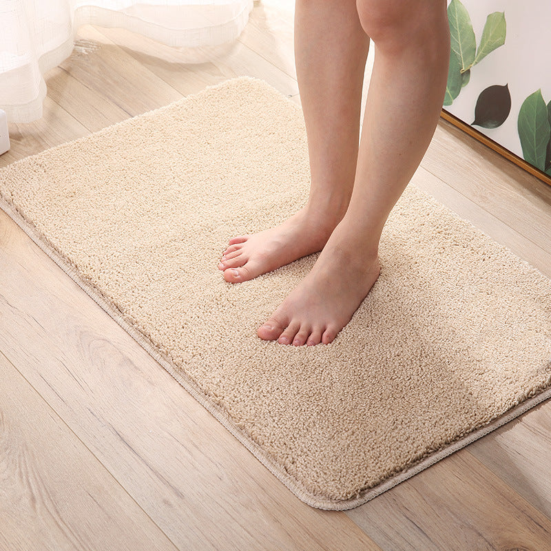 Bathroom floor mat, toilet door mat