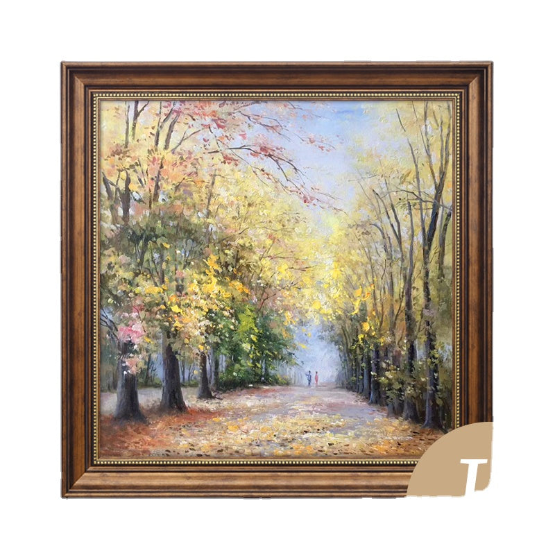 Pure hand painted American oil painting Van Gogh harvest landscape mural entrance restaurant decoration painting