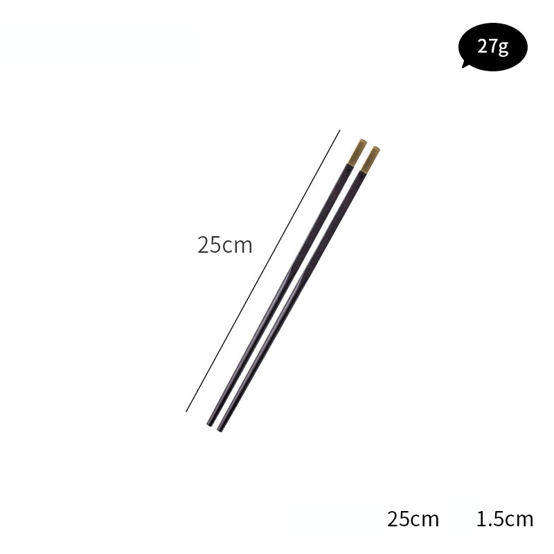 Black sandalwood chopsticks solid wood chopsticks antiskid mildew resistant high temperature resistant