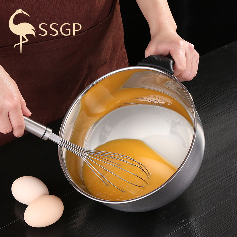 Baking in egg bowl, deepening splash proof 304 stainless steel cake kneading and washing