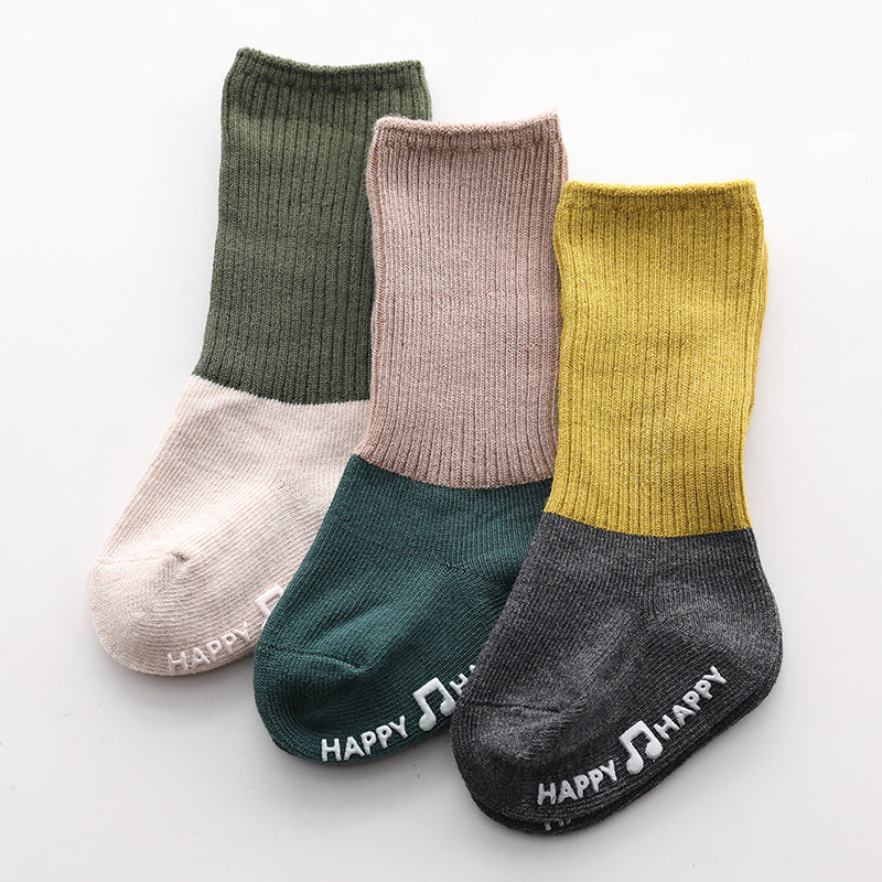 Baby socks spring and autumn and winter cotton loose necked socks for boys and girls