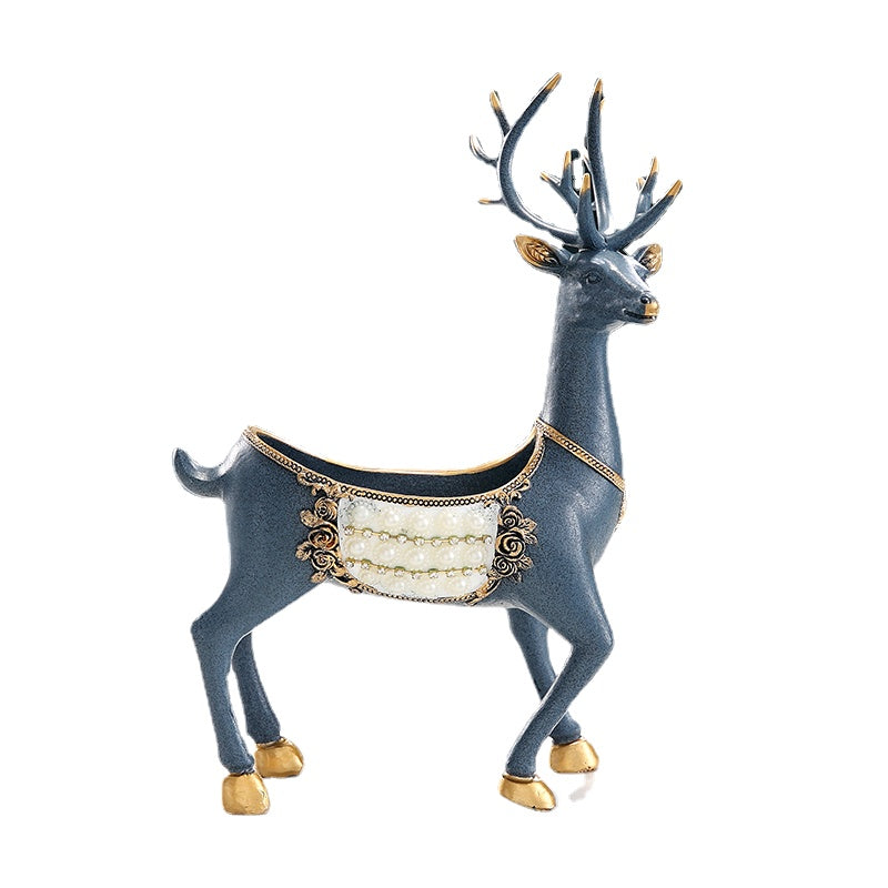 Key Storage Decoration Deer Hallway Entrance Put Keys&