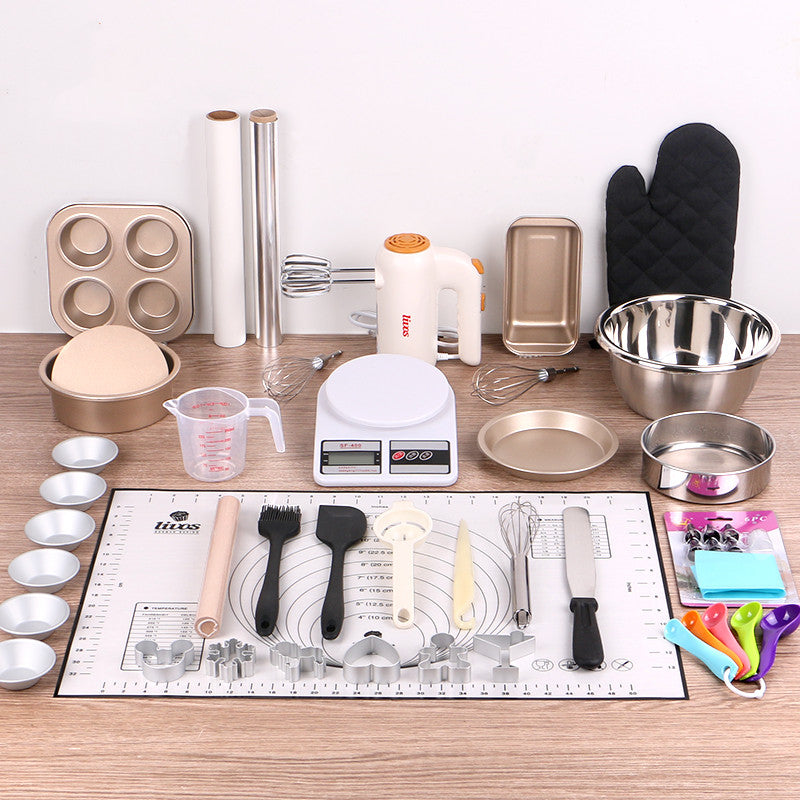 Baking tool set entry household baking package novice biscuit materials oven utensils cake mold