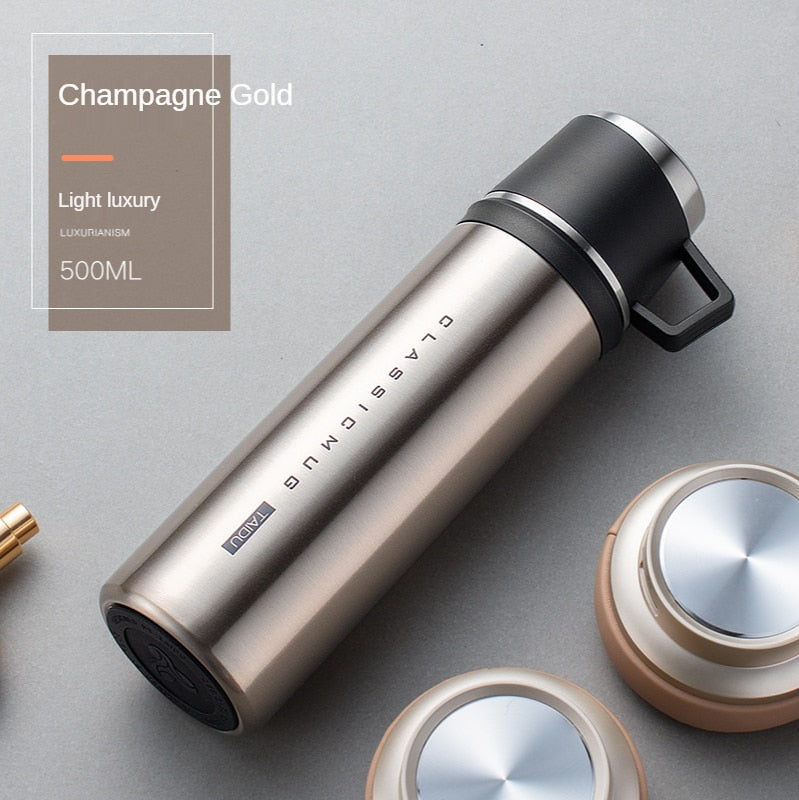 316 Stainless Steel Vacuum Cup Male and Female Portable Large Capacity with Water Cup Student Kettle Cup Custom Lettering