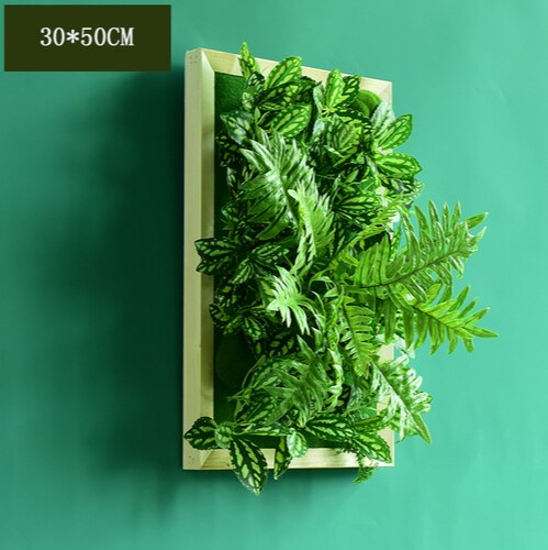 Simulation Green Plant Wall Plant Succulent Decoration Fake Flower Wall Hotel Photo Frame Hanging Decoration Restaurant Deer Head Wall Hanging Decoration