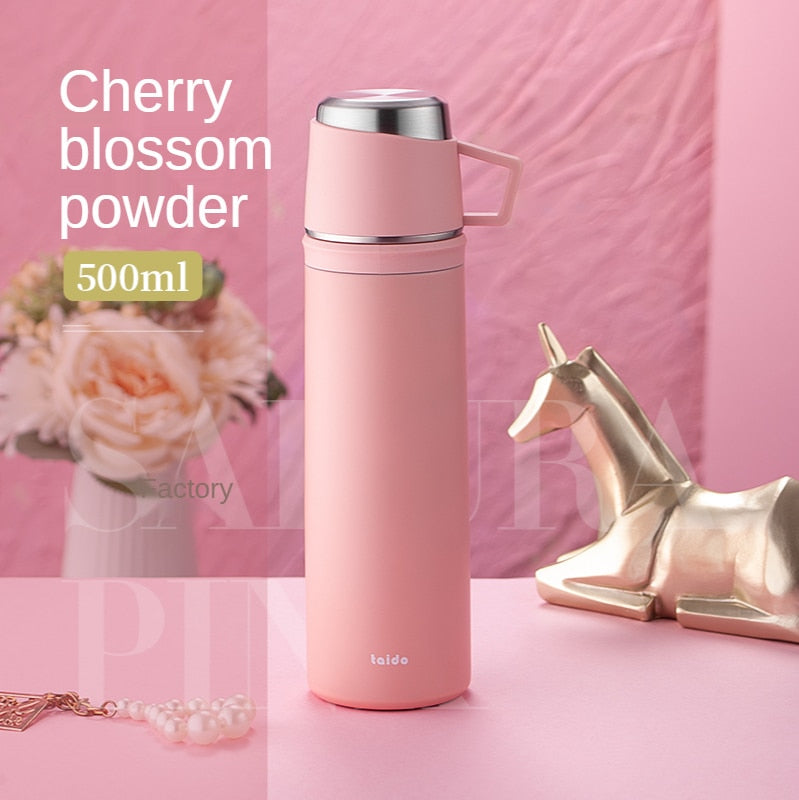 316 Stainless Steel Vacuum Cup Male and Female Portable Large Capacity with Water Cup Student Kettle Cup Custom Lettering