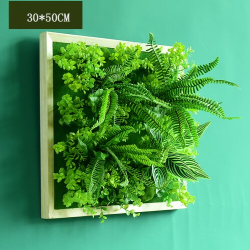 Simulation Green Plant Wall Plant Succulent Decoration Fake Flower Wall Hotel Photo Frame Hanging Decoration Restaurant Deer Head Wall Hanging Decoration