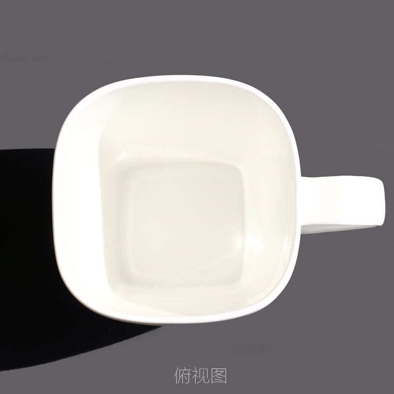 530 Ml Bone China Mug with Lid Ceramic Cup Office Water Glass Household Large Capacity Cup Breakfast Cup