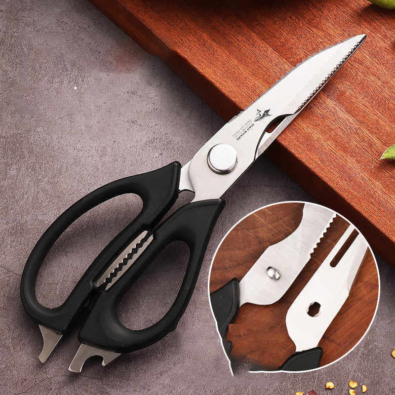 Crazy shark kitchen scissors household multi-purpose multi-purpose strong chicken bone scissors