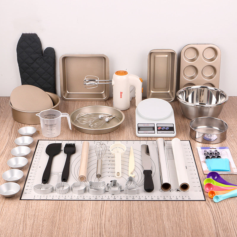 Baking tool set entry household baking package novice biscuit materials oven utensils cake mold