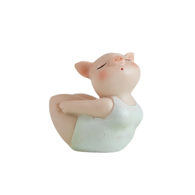 Cute Piggy Ornaments Girl Heart Bedroom Room Decorations Home Decoration Creative Cartoon Decoration Girlfriend Gifts