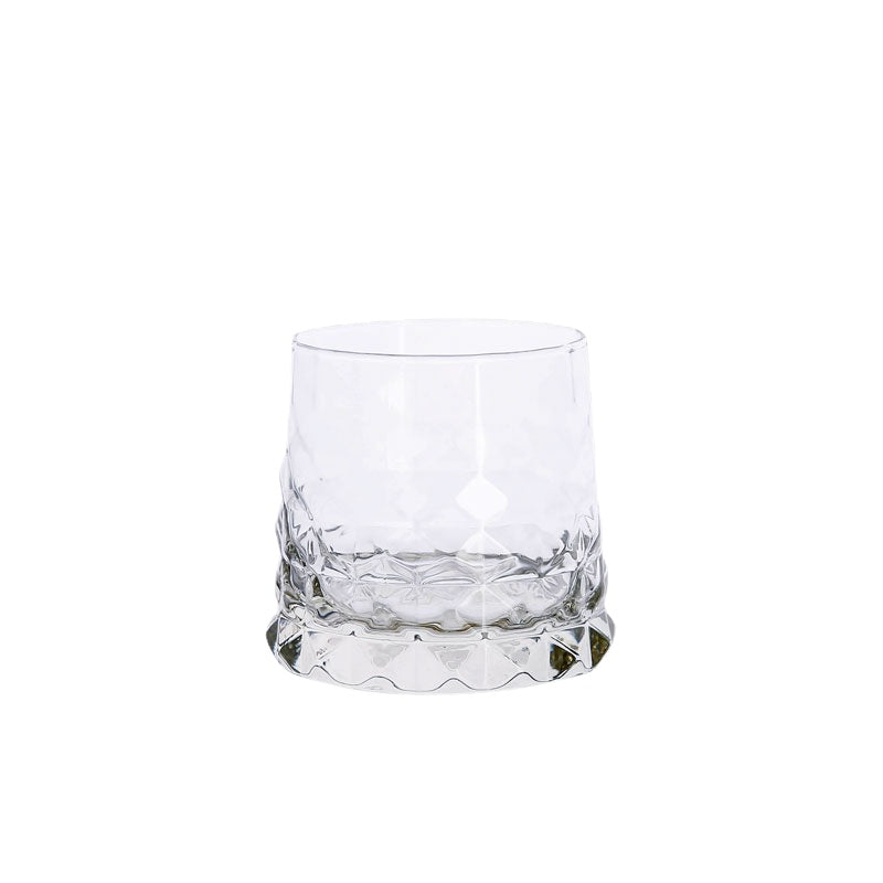 INS Internet Celebrity Lead-Free Glass Cup Gem Whiskey Shot Glass Transparent and Creative Milky Tea Cup Ice Cream Juice Cup