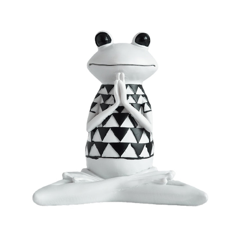 Modern Nordic Yoga Frog Resin Decorations Living Room TV Cabinet Ornament Room Furnishings Gift