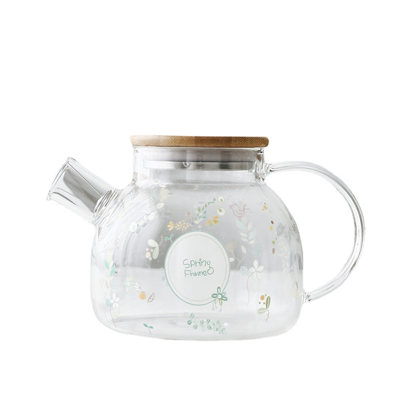 Japanese Style Heat-Resistant High-Temperature Glass Cold Water Pot Set Large Capacity Household Teapot Cool Boiled Water Jug Pack Water Bottle