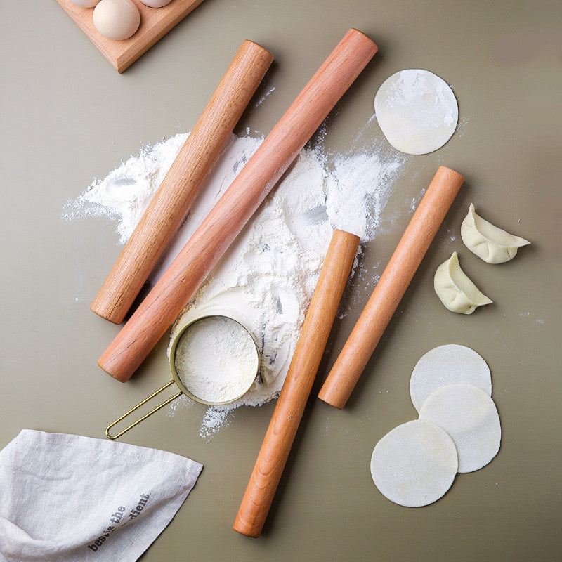 Beech rolling pin solid wood rolling pin household rolling dumpling skin artifact noodle rod rod