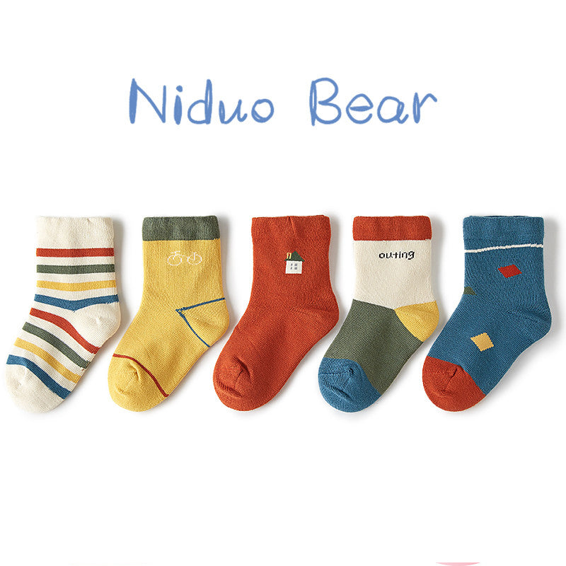 Baby socks spring and autumn cotton baby socks children&