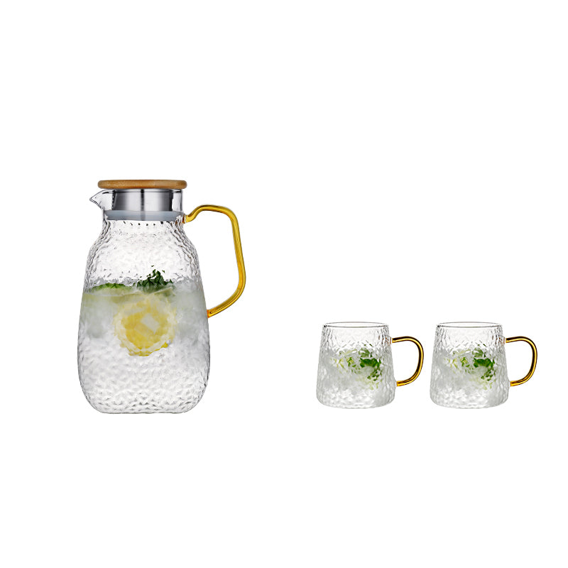 Heat-Resistant High Temperature Drop-Resistant Glass Cup Set Hospitality Kettle Household Living Room Large Capacity Tea Cup Light Luxury Cup