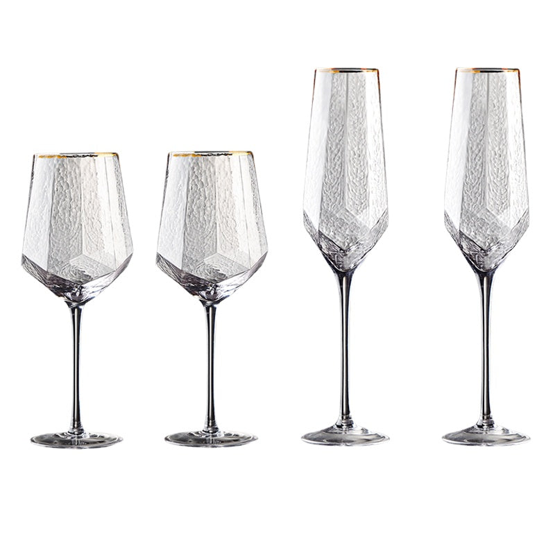 Red Wine Glass Set Household Luxury Good-looking Goblet High-End Crystal Glass Champagne Cup Ins Style European Style