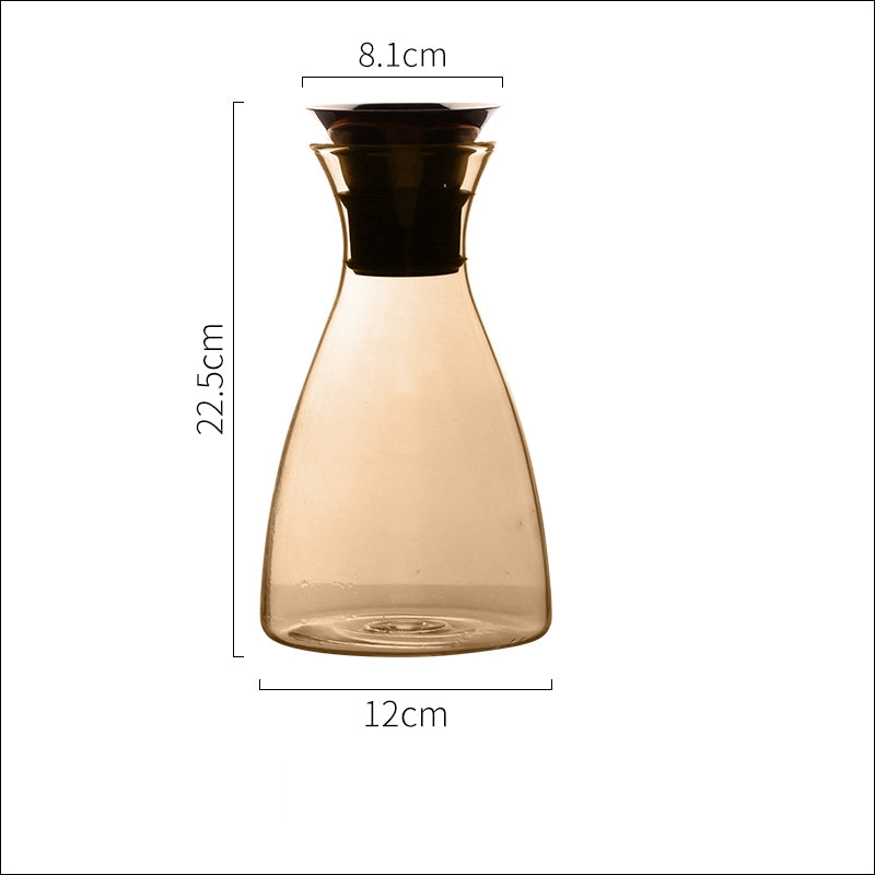 Cold water pot cold water pot household glass high temperature resistant bottle cold water cup set