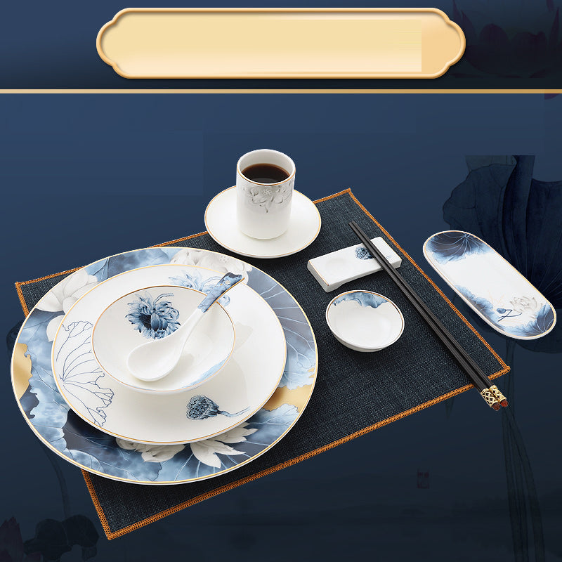 Western Food/Steak Dinner Plate Hotel Tableware Table Display Set New National Fashion Beautiful Dish Plate Cold Dish Swing Plate Decoration