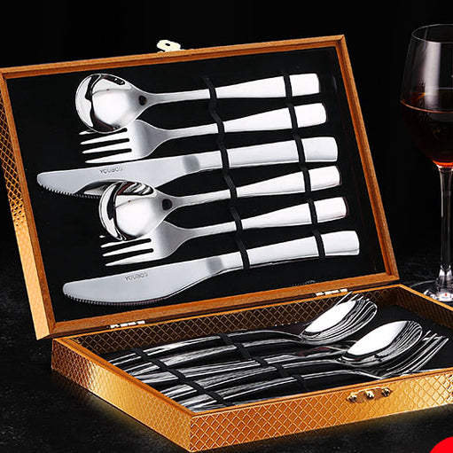 304 stainless steel three piece set of cutlery, fork and spoon