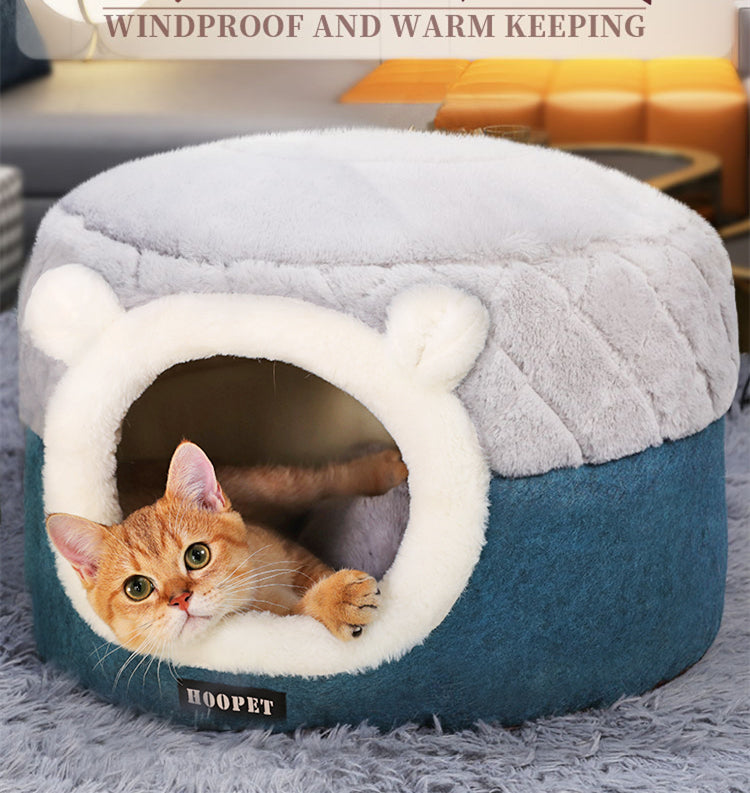 Cat house semi - enclosed for all seasons