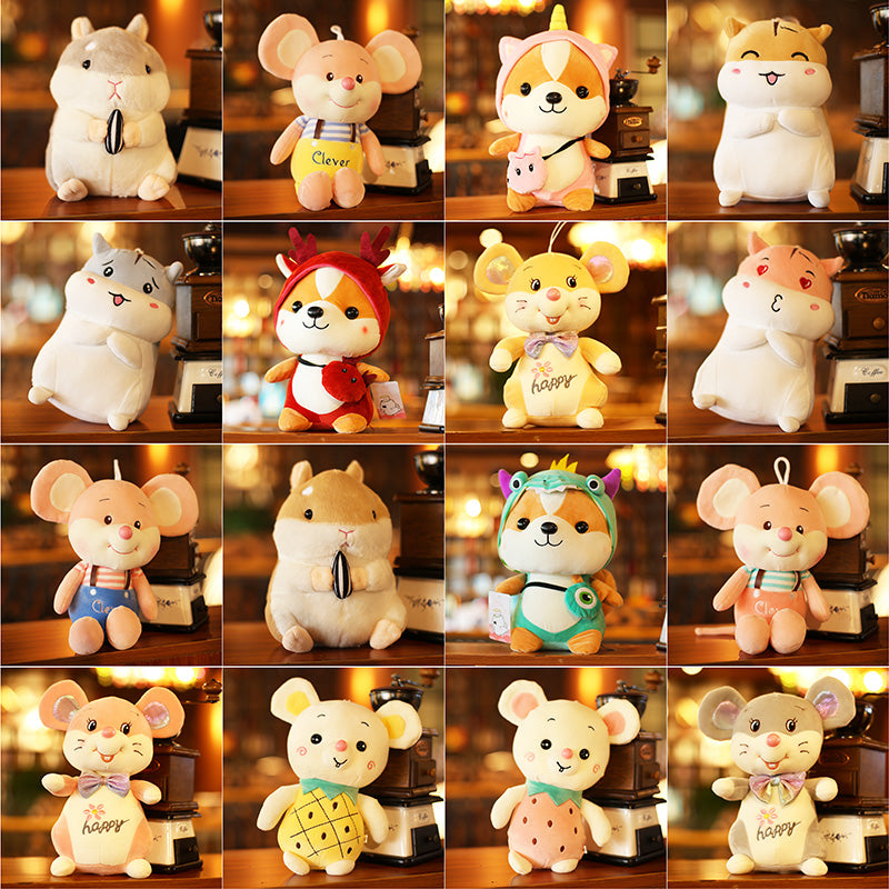 Cute little Mouse Doll Plush Doll wedding grab doll