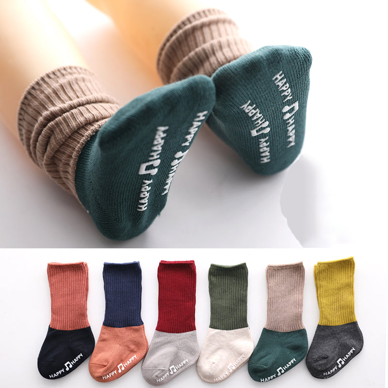 Baby socks spring and autumn and winter cotton loose necked socks for boys and girls